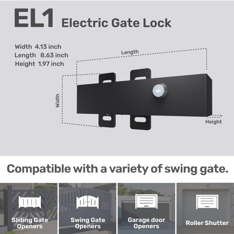 TMT EL1 Automatic Electric Gate Lock