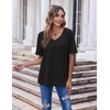 HOTOUCH Basic Tees for Women Oversized T Shirts V Neck