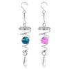 PATIKIL 2Pcs 8" Gazing Ball Spiral Tail Wind Spinners with