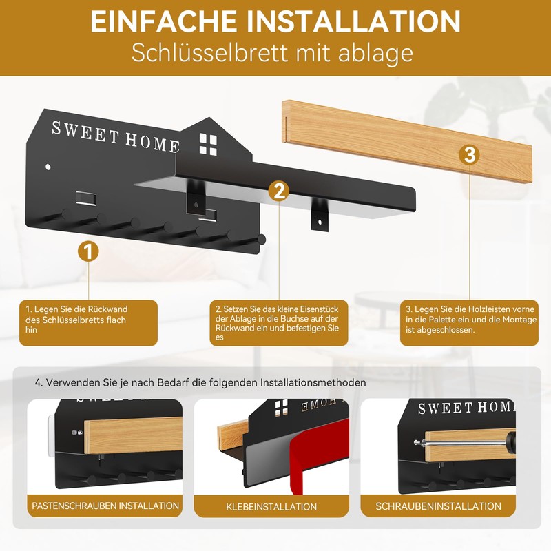 Vorlestour Key Rack with Shelf