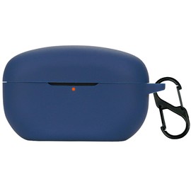 QWYJ for Sony WF-1000XM5 Case Carcasa Protectora de Silicona, para Sony WF-1000XM5 Funda de Carga Portátil con Mosquetón Llavero Anti-perdida (Azul)