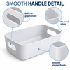 5-Piece Stackable Plastic Storage Box Set – Rectangular Organizer Containers