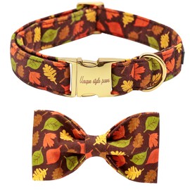 Unique style paws Dog Collar, Pet Collar, Dog Bow Tie Gift for Girls or Boys Dogs, Adjustable Dog Collar for Small Medium Dogs