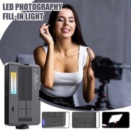 Portable Selfie Light | Camera Light Attachment | Built-in 96 LEDs Photographic Fill Lamp Dimmable for Conference Calls Makeup Application Vlogging Live Streaming