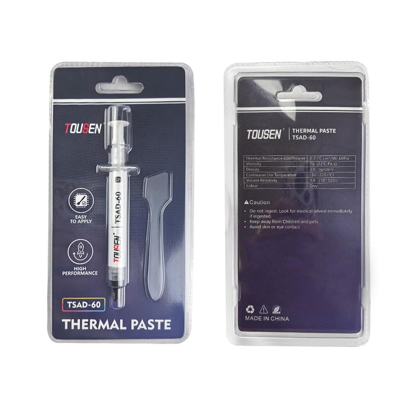 TOUSEN TSAD-66 Premium Thermal Paste – Ultra-Low Thermal Resistance for