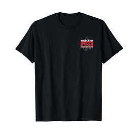 Wildland Hotshot Crew Fire Rescue Department Fireman Uniform T-Shirt