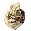 Shanlin Silk Feel Long Floral Satin Scarves for Women in