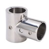 90° T Tee Tube Pipe Connector 1in/25.4mm ID Separable Stainless