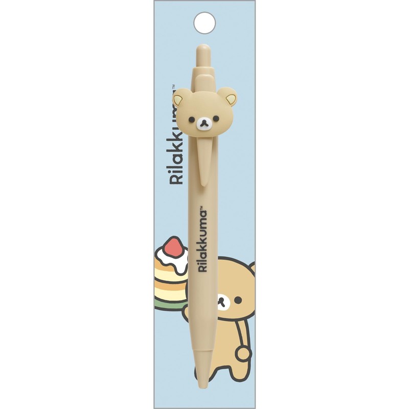 San-x Rilakkuma PR10601 Ballpoint Pen with Mascot Rilakkuma