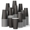 JOLLY CHEF 16oz Black Disposable Paper Coffee Cups 500 Pack