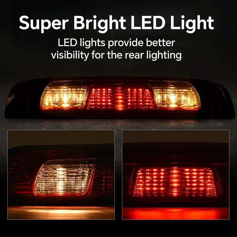 PIT66 Rear High Mount 3rd Third Brake light Compatible With