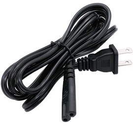 TWTADE 2 Prong 6ft Power Cord AC Wall Plug 2-Slot Polarized 18AWG 10A, 7A 125V Wire PS2/3/4/5 Replacement Extension Cords for Vizio TV, Monitor, Printer, Camera etc I-036