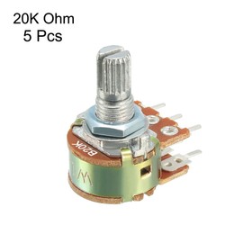 Bearings, Sensors, Tools and More - 5pcs WH148 20K Ohm Variable Resistors Dual Carbon Film Taper Potentiometer - Tools, Bearings, Sensors and More