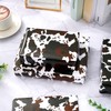 JarThenaAMCS 6 Sheets Cow Print Wrapping Paper -Not Roll- Brown