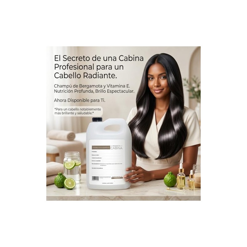 Shampoo Profesional de Bergamota y Vitamina E Anticaída a Granel