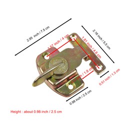 KUMGROT 4 pcs Metal Table Locks Dining Table Locks Dining Table Buckles Connectors Dining Training Table Buckles Connectors for Table Leaf, Extension Tables, Computer Workstations