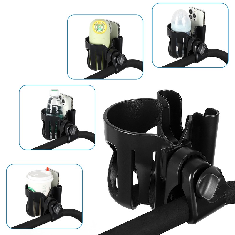 Accmor Universal Cup Holder with Hook, Stroller Cup Holder with