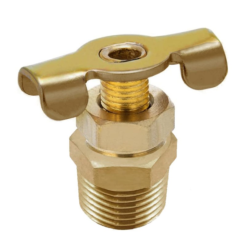 Joywayus 1/2''NPT Male RV Water Heater Replacement Drain Valve Durable