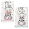 DIELIANHUA 2 x Happy Easter Tea Towels, Happy Easter Tea
