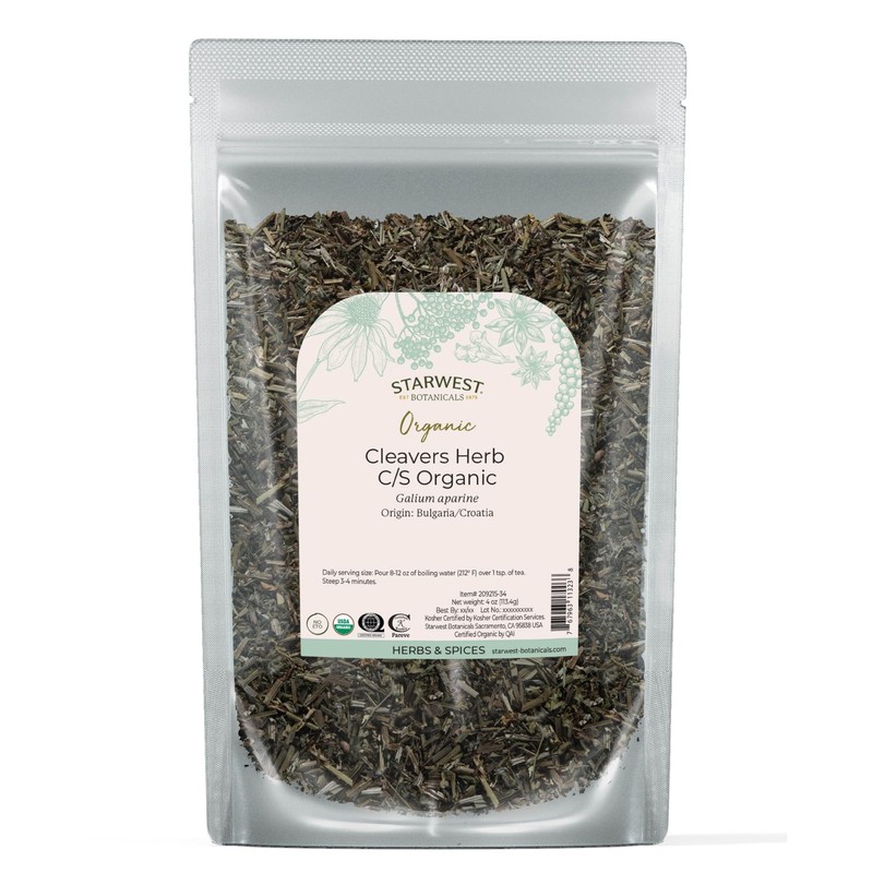 Starwest Botanicals Cleavers Herb Organic - Dried Loose Leaf Herb
