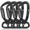 PANDENGZHE Locking Carabiner Clip 2.5" with Swivel Ring for Securing