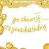 YYBD Go Shawty It's Your Birthday Banner Glitter Birthday Banner