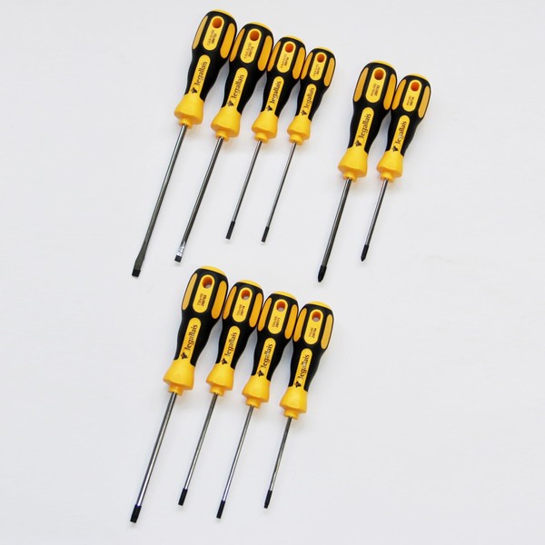 sopomarkt24 Schraubendreher Set 10tlg. Torx PH Schlitz Werkzeug Set, Made