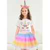Doctor Unicorn Girls Birthday Costume Outfit Set Pink Yellow Blue