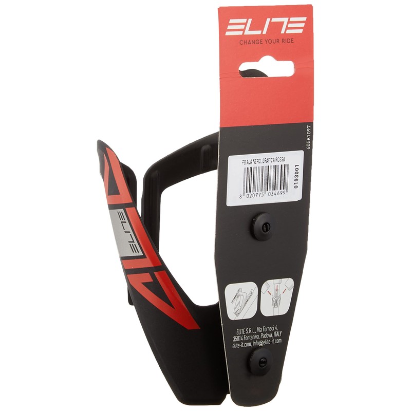 ELITE(エリート) ALA Cage Black/Red 0193001 Black Bottle Cage
