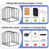 ziroland 5-Slot Cutting Board Organizer, Bakeware Organizer, and Kitchen Cabinet