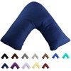 Gyulin 100% Cotton 300TC Soild Envelope Style V Shaped/Tri/Boomerang Standard