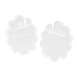 Tip Toes TECHNOGEL for Flip Flops by Foot Petals - Ball of Foot Cushion Pads for Flip Flops - 1 Pair - Charcoal Tint