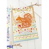 Woodland Squirrel Tea Towel
