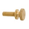 B&P Lamp® 8/32 Brass Thumb Screw, 1/2" Length, Unfinished Brass
