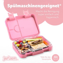 Jarlson® Children's Lunch Box with Compartments - Toni Lunch Box - Bento Box Leak-Proof - Lunch Box for Nursery and School - Girls and Boys | Lunch Box | Snack Box (Unicorn 2.) 0