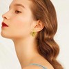 MAQVQLU Chunky Gold Earrings for Women Gold Knot Dangle Earrings