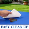 WDF 54 Inch X 100 Feet Blue Plastic Table Cover