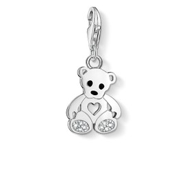 Thomas Sabo Women Charm Pendant Teddy Bear Charm Club 925 Sterling Silver 1119-041-14