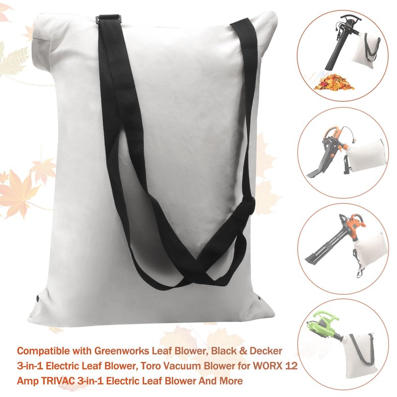 Haiouus Universal Leaf Vacuum Blower Bag Bottom Debris Dump Bag,