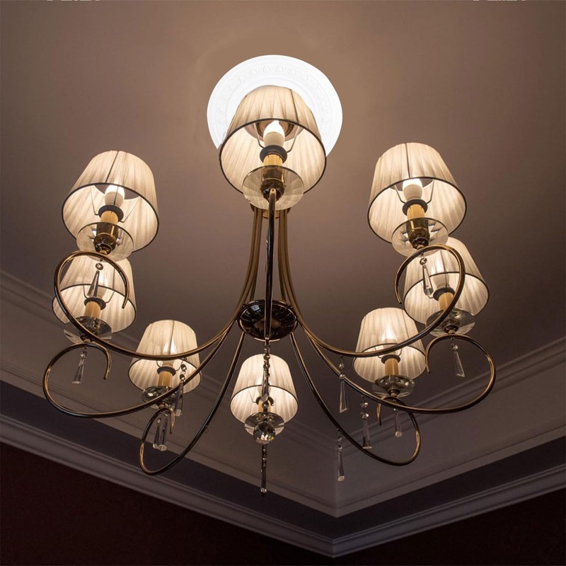 INCREWAY 1Pack 3D Modeling Ceiling Medallion Lighting Medallion Ceiling Cover