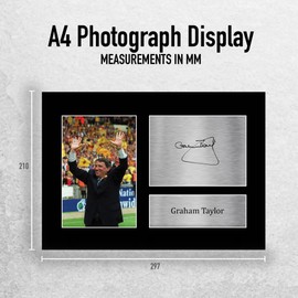 HWC Trading A4 Graham Taylor Watford Gifts Printed Signed Autograph Picture for Football Fans and Supporters