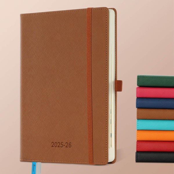 IN-LUXPRO Calendar 2025 2026 Weekly Planner, 18-Month Book Calendar (Jul