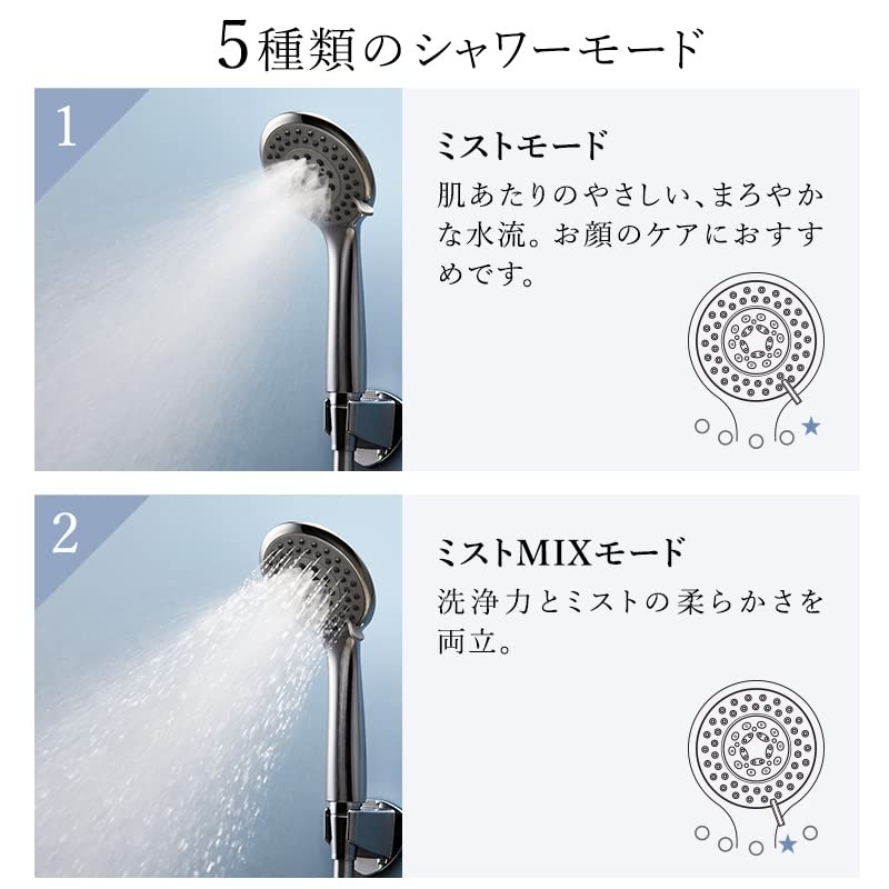 KAMIKA Extra Nano Bubble Shower Head [Nano Bubble Shower, 5