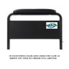 Full Length Padded Armrest Black 14" Long (1)