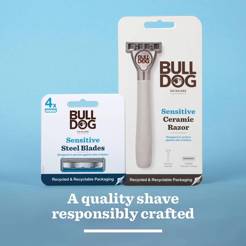BULLDOG Skincare - Sensitive Ceramic Razor Multipack | Smooth Glide