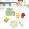 Toaster Toy Set Safe Durable Solidwood Round Edges Hand Eye