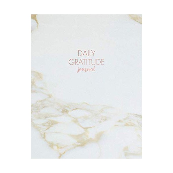 Daily Gratitude Journal: Gold Marble | Inspirational Quote - Journal,