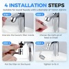 Extensor De Grifo Giratorio 1080° Con Aireador Para Lavabo