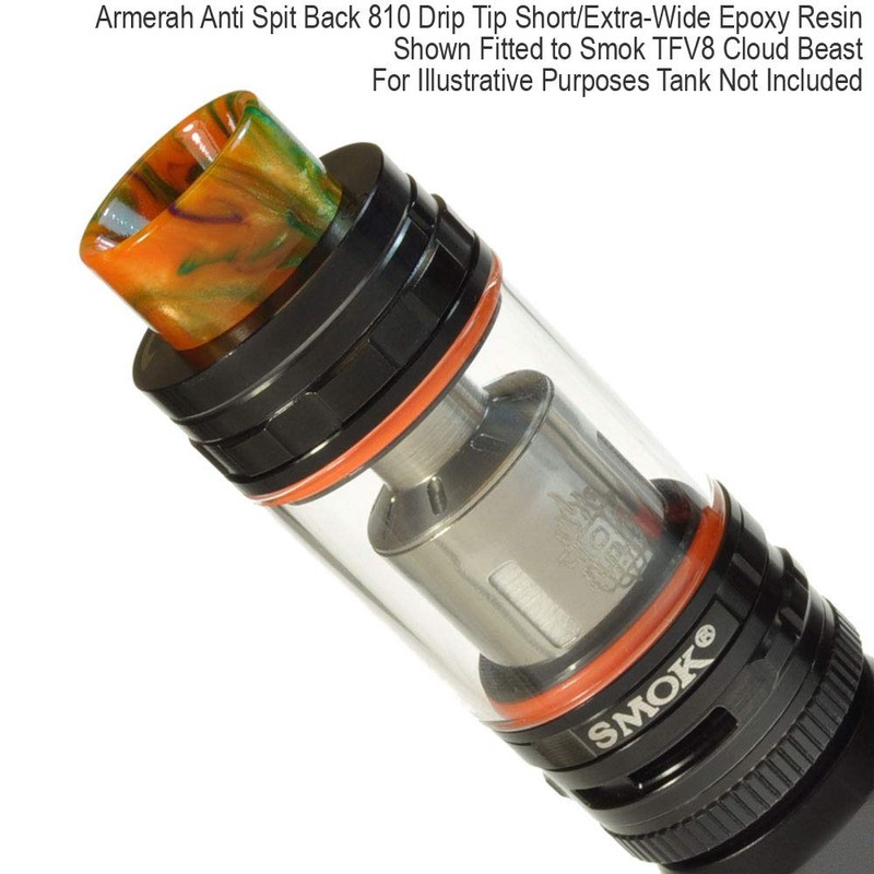 Armerah Anti Spit Back 810 Drip Tip eCig Mouthpiece Short/Extra-Wide