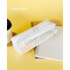 PACO-TRAY Clear Pen Case Pouch, Accessory Case, Pencil Case, clear